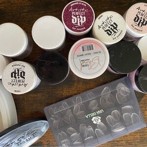 Nip dip and French nail dipping dish, nail tip bundle